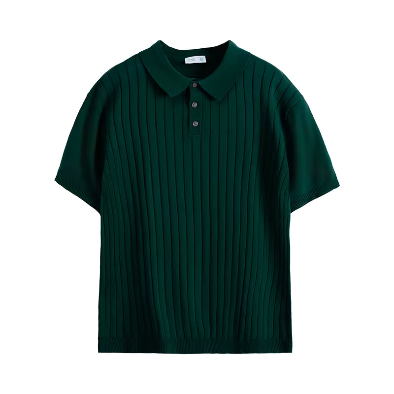 The Italian Silk Ribbed Polo