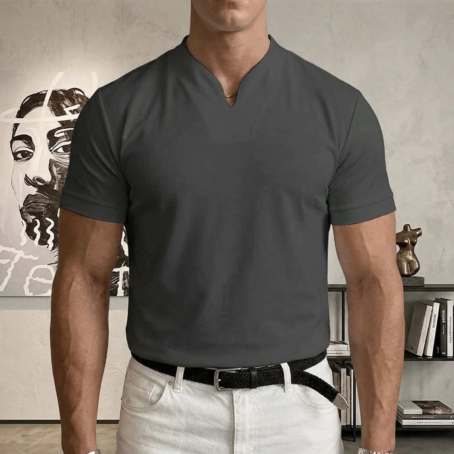 Evercomfi V-Neck Fitted Tee
