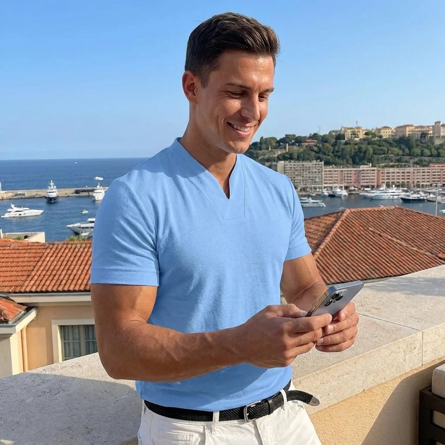 Evercomfi V-Neck Fitted Tee
