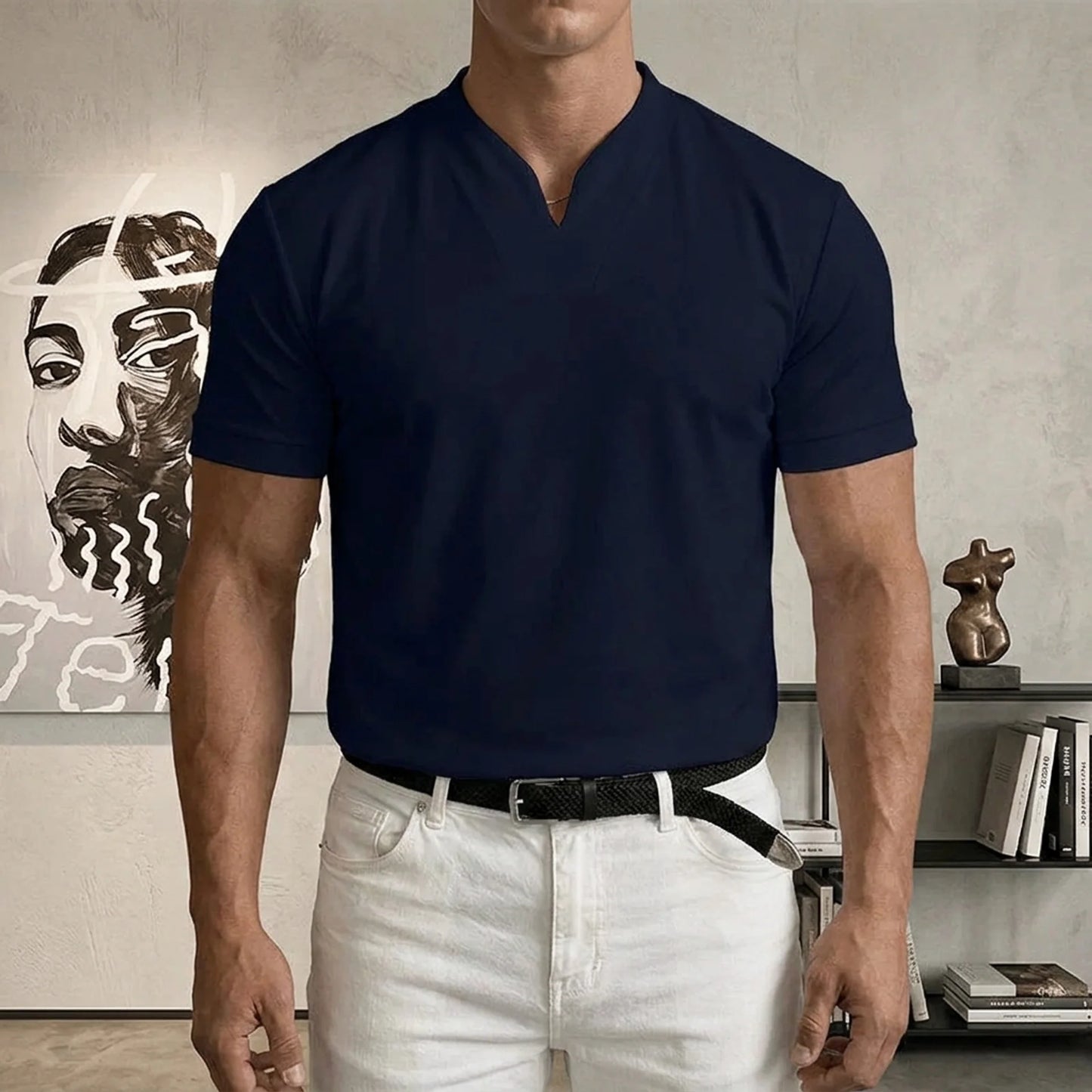 Evercomfi V-Neck Fitted Tee