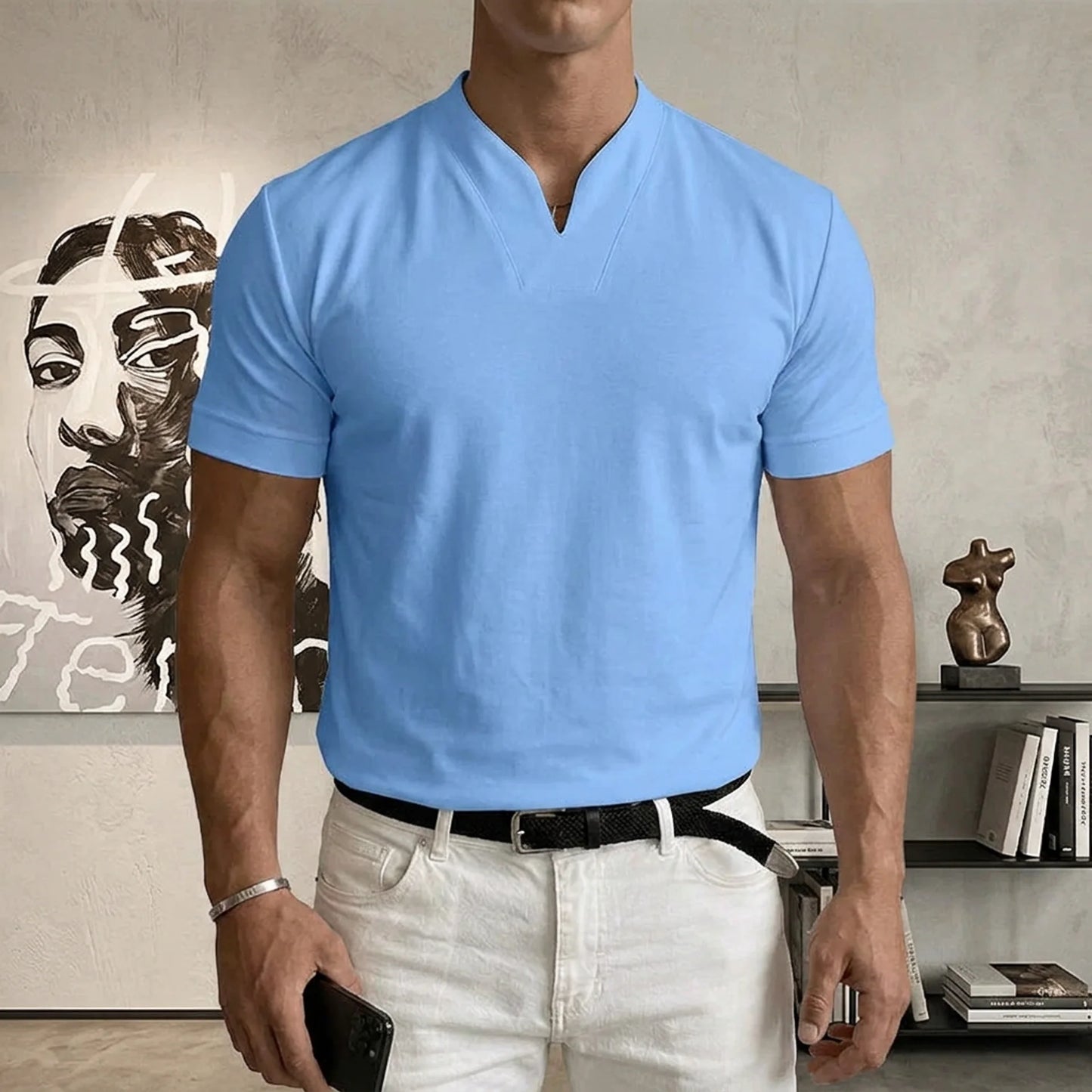 Evercomfi V-Neck Fitted Tee