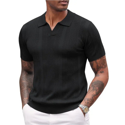 The Ribbed V-Neck
