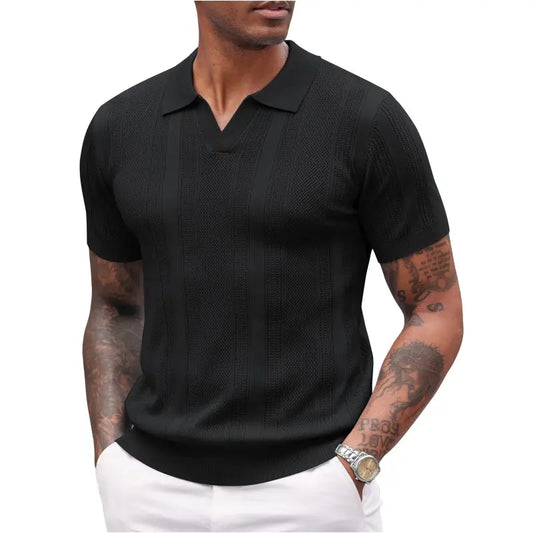 The Ribbed V-Neck