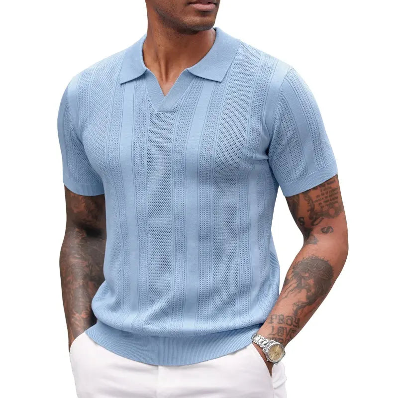 The Ribbed V-Neck