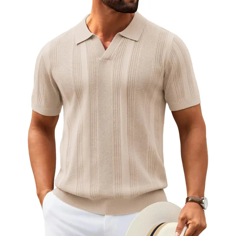 The Ribbed V-Neck