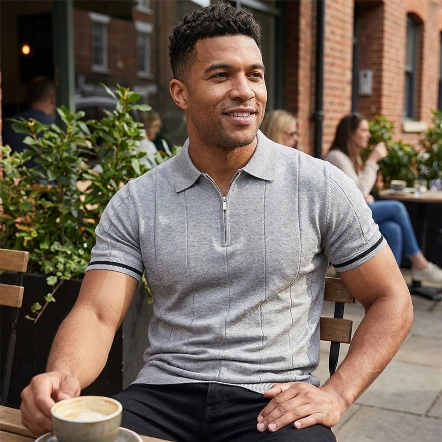 Evercomfi Zip Knit Polo