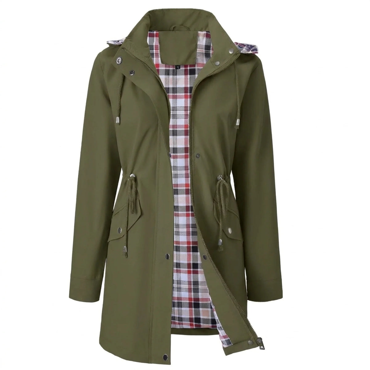 Waterproof Hooded Trench Coat
