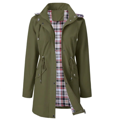 Waterproof Hooded Trench Coat