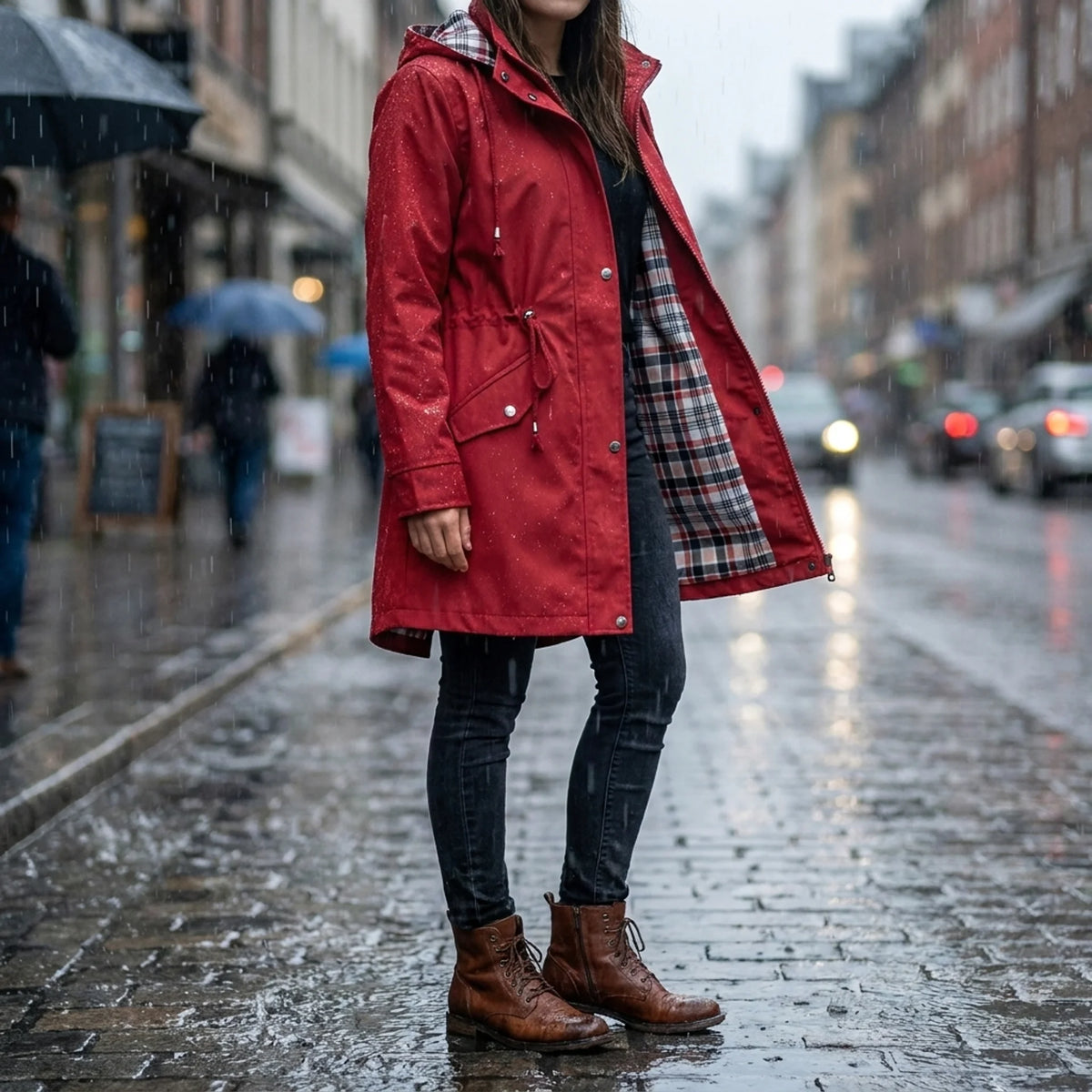 Waterproof Hooded Trench Coat